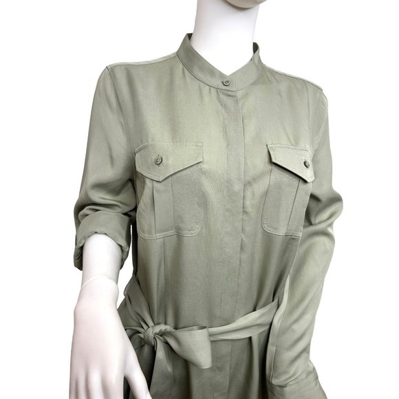 UNTUCKit USA For Her Women’s Dress 8 Button Down Tie Belt Band Collar Pockets - Picture 11 of 15